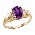 thumbnail image 2 of Tommaso Design� Oval 9x7 Genuine Amethyst Ring, 2 of 9