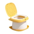thumbnail image 5 of Kokiya Baby Potty Chair Comfortable Thick with Handle Portable Storage Foldable Cartoon orange, 5 of 9