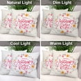 thumbnail image 6 of Happy Mother Day Throw Pillow Covers,Colorful Flowers Decorated Wreath Decorative Pillow Covers Digital Printing Blended Fabric for Couch Sofa Bed Invisible Zipper 20X20 in, 6 of 6