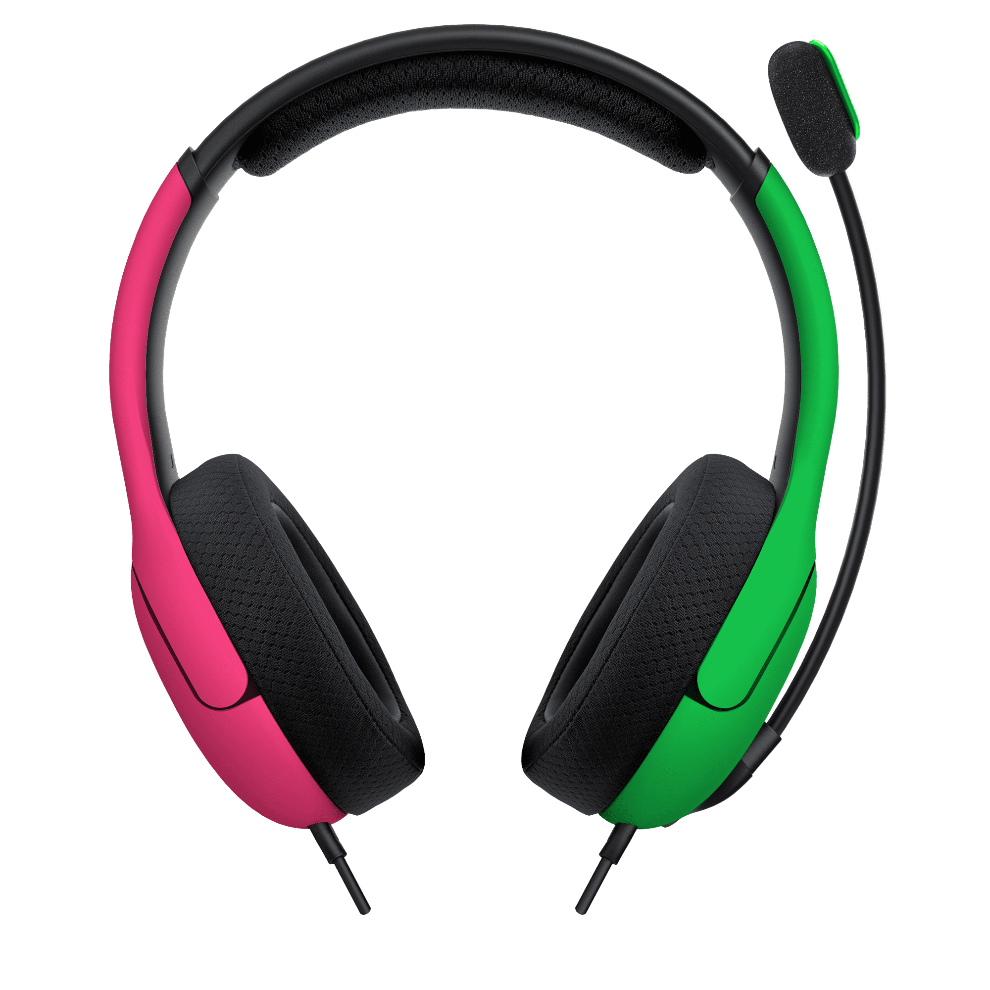 PDP Gaming LVL40 Wired Stereo Gaming Headset with Noise Cancelling Microphone Pink/Green