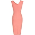 thumbnail image 2 of Haute Edition Women's Retro Sleeveless Bodycon Dress, 2 of 3