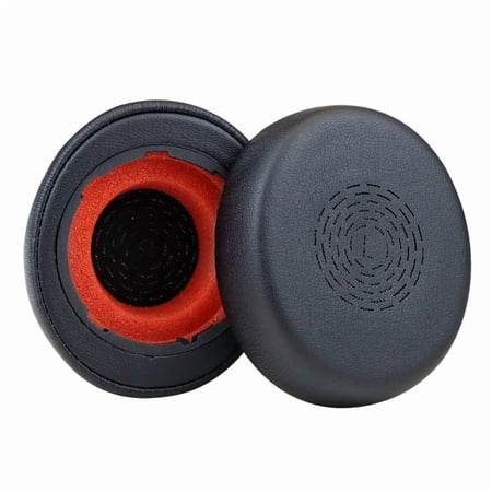 1Pair Ear Pad Replacement Protein Leather Earpads Ear Cushions Sponges Cover Earmuffs for Jabra Evolve2 50 55 Headphones