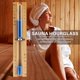 thumbnail image 2 of 15-Minute Rotating Sand Timer for Sauna & Wall, Blue Hourglass with 15-Min Countdown, 2 of 5