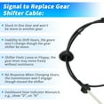 thumbnail image 5 of No.68261253AC/68039341AB/68039341AC Automatic Transmission Gear Shifter Cable for Ram 2500 2012-2018, 3500 2011-2023, 4500 2011-2015, 5500 2011-2015 Gearshift Control Lever Selctor, 5 of 7