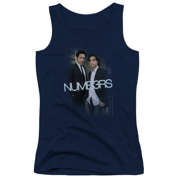 Numb3Rs Don & Charlie Junior Women's Tank Top Navy
