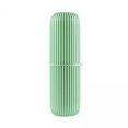 thumbnail image 1 of GROWTH TANK 4xTravel Toothbrush Container Portable Toothbrush Holder for Business Bathroom Green, 1 of 9