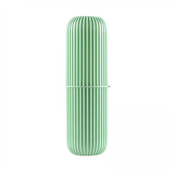 GROWTH TANK 4xTravel Toothbrush Container Portable Toothbrush Holder for Business Bathroom Green