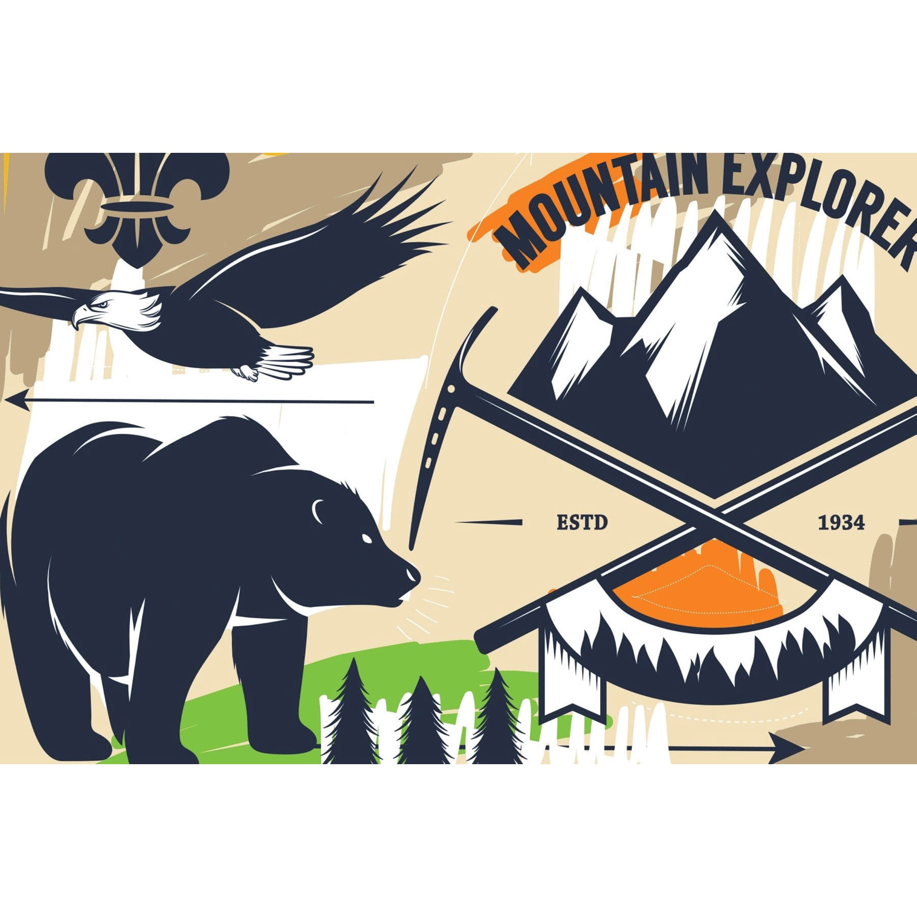 Marmont Hill "Explorer II" by Josh Ruggs Painting Print on Wrapped Canvas