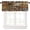 Brown, variant on Wild Animals Print Curtain Valance for Window Leopard Zebra Skin Pattern Hunters Cabins Decor Rod Pocket Short Curtains Valance for Kitchen Living Room Bathroom Bedroom 54x18inch