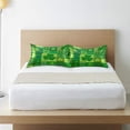 thumbnail image 6 of GZHJMY St. Patrick's Day Queen Satin Pillowcase St. Patrick's Day Plaid Shamrock Clover Leaves Green Pillow Case Cover Home Bedding Smoothy Ultra Soft Pillow Cover Bedding Deco Home Decor, 6 of 7