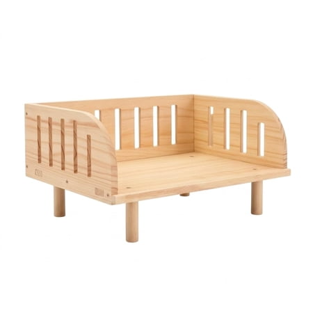 Bvdfgk Wooden Pet Bed Sturdy Raised Pet Bed Furniture Rectangular Comfortable for Small Cwc002-s