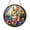 Acrylic 3.5 Inch, variant on Easter Bunny Stained Glass Window Hanging with Floral Rabbit and Decorative Egg Details, Cheerful Spring Nature Decor
