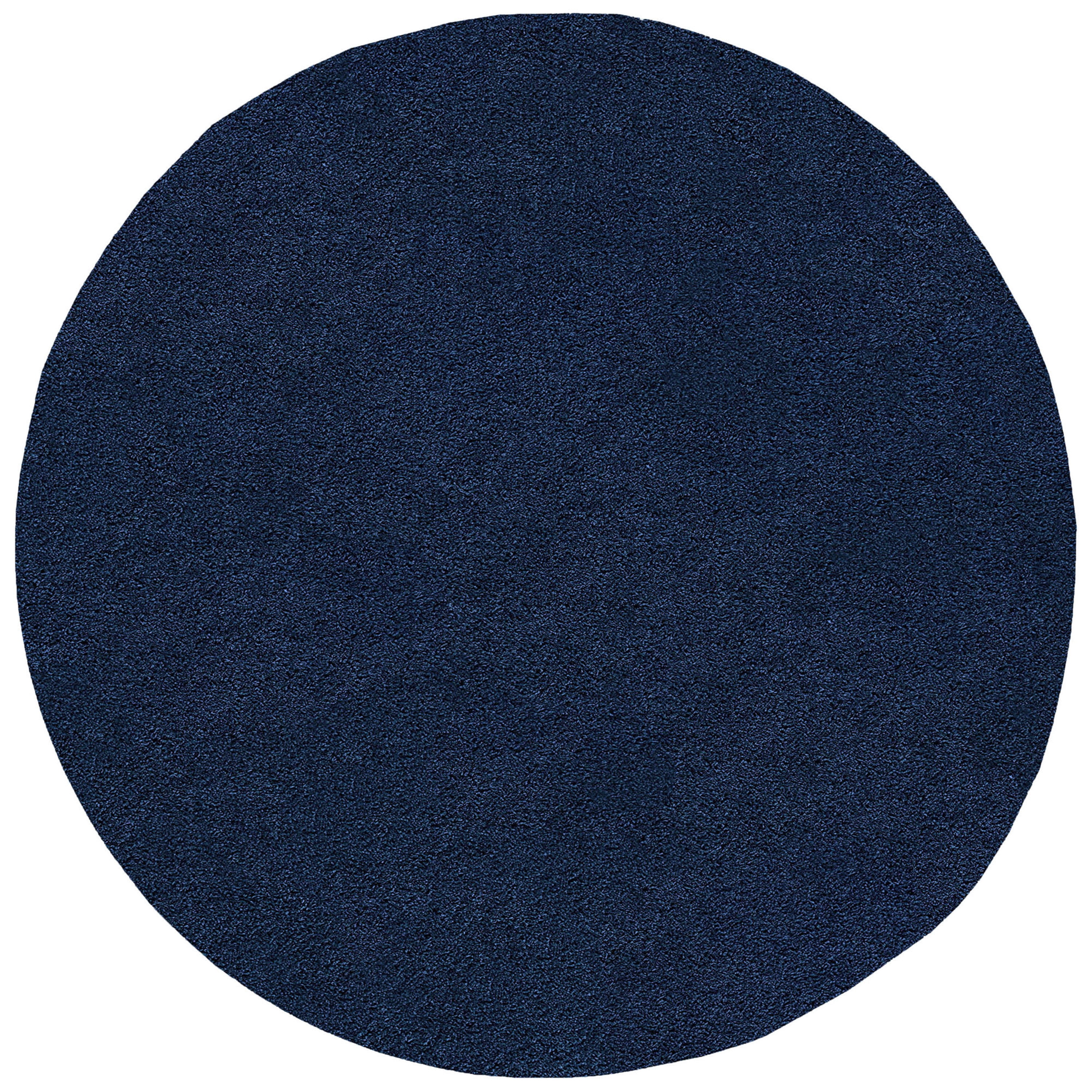 8ft Round Modern Navy Round Area Rugs for Living Room | Bedroom Rug | Dining Room Rug | Indoor Entry or Entryway Rug | Kitchen Rug | Alfombras para Salas 7'10'' Round
