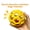 Yellow, variant on Pet Hollow Bell Ball TPR Elastic Ball Puppy Teething Interactive Toy Bite-Tough Sound Ball Pet Throwing Training Ball (9cm Orange/Yellow/Purple)