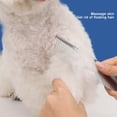thumbnail image 4 of Dog Combs Professional Metal Cat Comb Grooming Tool Pet Hair Comb For Home Grooming Kit Removes Knots Mats Remove Crust Dirt Buildup Around Pet Eyes, 4 of 8