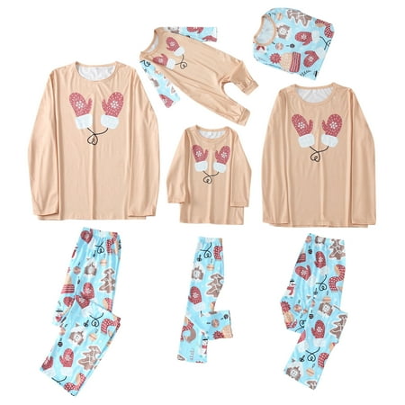 

Christmas Pajamas for Family Polyester Christmas Pjs Matching Sets Mommy Daddy and Me Matching Outfits