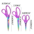 thumbnail image 5 of Sewing Scissors Titanium Alloy Blade Multi-purpose Scissors Set 3, Xinsrenus Under $5! Sewing Scissors Titanium Alloy, 5 of 6