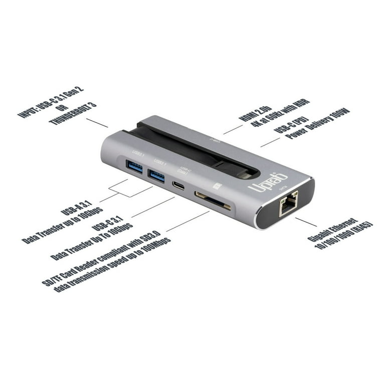 USB-C 3.2 Gen 2 10Gbps 4K 60hz HDR Power Delivery Hub USB 3.2
