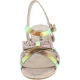 thumbnail image 2 of Link Smart-79K Girl's Glitter Bow Strap Buckle Platform Wrapped Heel Sandals, 2 of 7