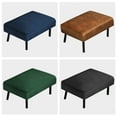 thumbnail image 2 of 33.5" Velvet Ottoman Bench Long Shoes Footstool Dressing Stool Rectangular for Living Room Bedroom, Gray, 2 of 4