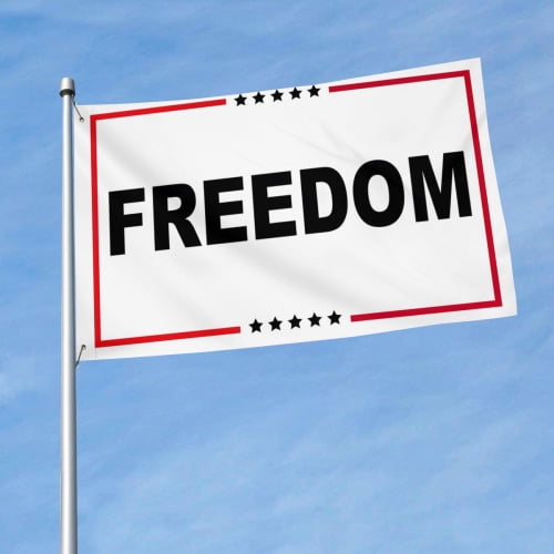 Freedom Flag 3x5 Ft Double Sided American Flags for Outside Freedom Flags Banner for House Garden Yard Home Patio Decoration Outdoor Indoor Display