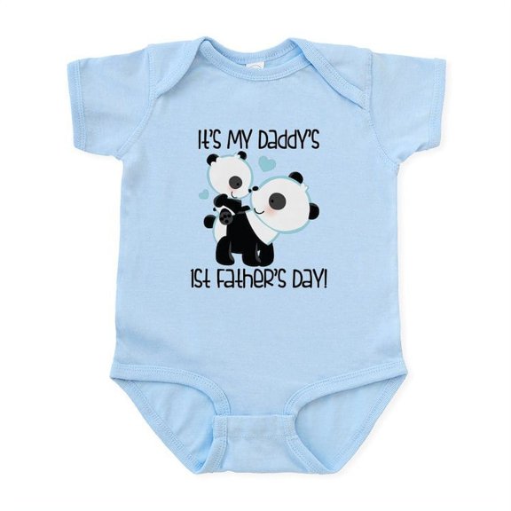 CafePress - 1St Fathers Day Body Suit - Baby Light Bodysuit, Size Newborn - 24 Months
