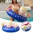 thumbnail image 2 of Flotador de piscina americano para fiesta en la piscina de verano: inflable divertido para adultos y niños, anillo flotante de piscina patriótico, flotador de tubo, natación inflable divertida para, 2 of 8