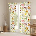 thumbnail image 3 of Feelyou Pig Horse Animal Curtains Pack of 2 (52x84 Each), Farm Sunflower Window Curtains, 3 of 6
