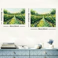thumbnail image 6 of Acheng Canvas Art Wall Decor 'Rural Scene Vineyard Road' - Wall Art For Living Room, Wall Art Bedroom, Dining Room Wall Decor, Wall Art- Made Of Wood &amp; Cotton Material 16x12inch, 6 of 6