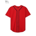thumbnail image 2 of Hat and Beyond Men's Baseball Jersey Button Down Athletic Uniform, 2 of 4