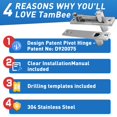 thumbnail image 3 of Bisagras pivotantes TamBee Heavy Duty para puertas de madera, 3 of 9