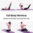 thumbnail image 6 of 4-Tube Resistance Band with Foot Pedal & Handles, Multifunctional Fitness Trainer for Abs, Waist, Arms & Legs, Portable Home Gym Equipment for Women, 6 of 7