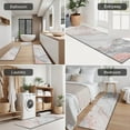 thumbnail image 5 of White Gray Red Marble Pattern Kitchen Rugs Sets Of 3,Kitchen Runner Rugs Non Skid Washable,Decorative Kitchen Floor Mats for Kitchen,Sink,Laundry,17"x30"+ 17"x47" + 17"x59", 5 of 6