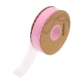 thumbnail image 1 of Unique Bargains 1.2 Inch Wide 50 Yard Lace Ribbon Floral Pattern Light Pink Lace Trim Ribbon for Gift Wrapping, Wedding Decor, 1 of 5