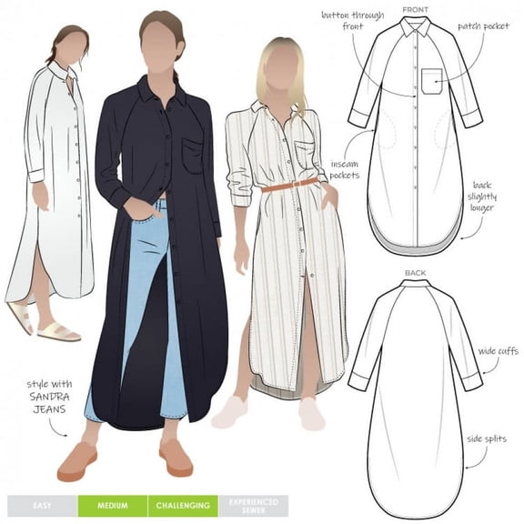 Style Arc Sewing Pattern Anais Dress Women