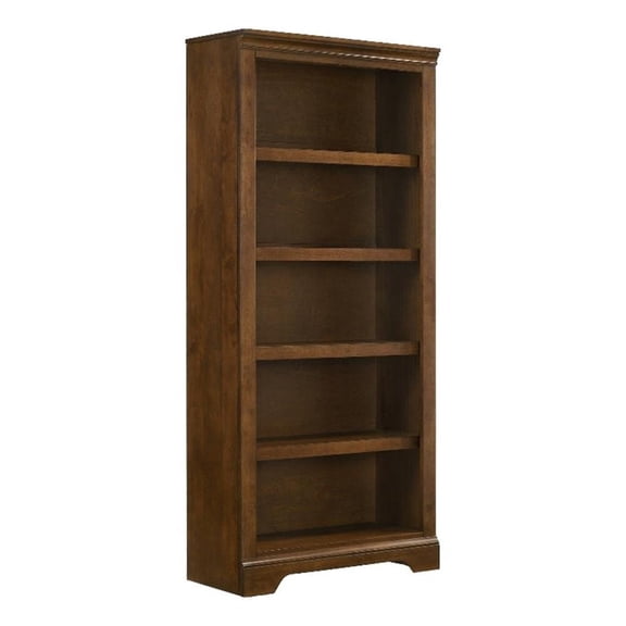 Intercon Furniture San Mateo Home Office Wood Bunching Bookcase in Brown