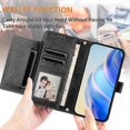 thumbnail image 5 of Flip Case For Samsung Galaxy A52s 5g Card Holder Pu Leather Magnetic Zipper, 5 of 5