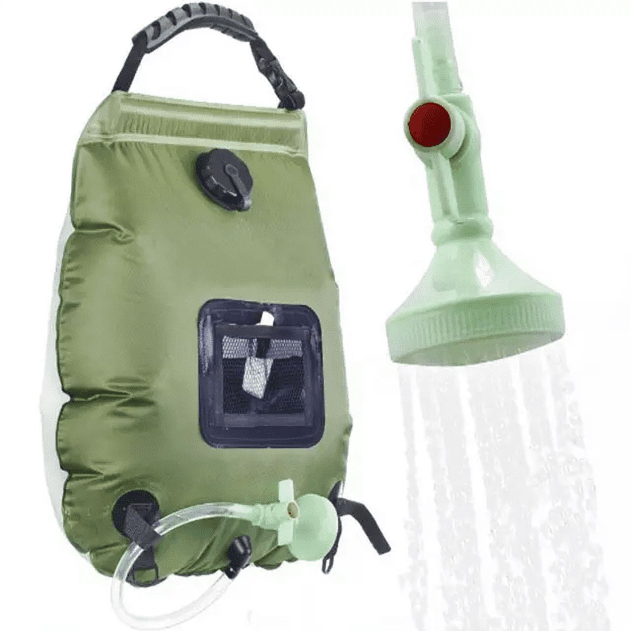RadBizz Portable Outdoor Camping Shower - 5 Gallon/20 Liter Camp Solar Shower Bag