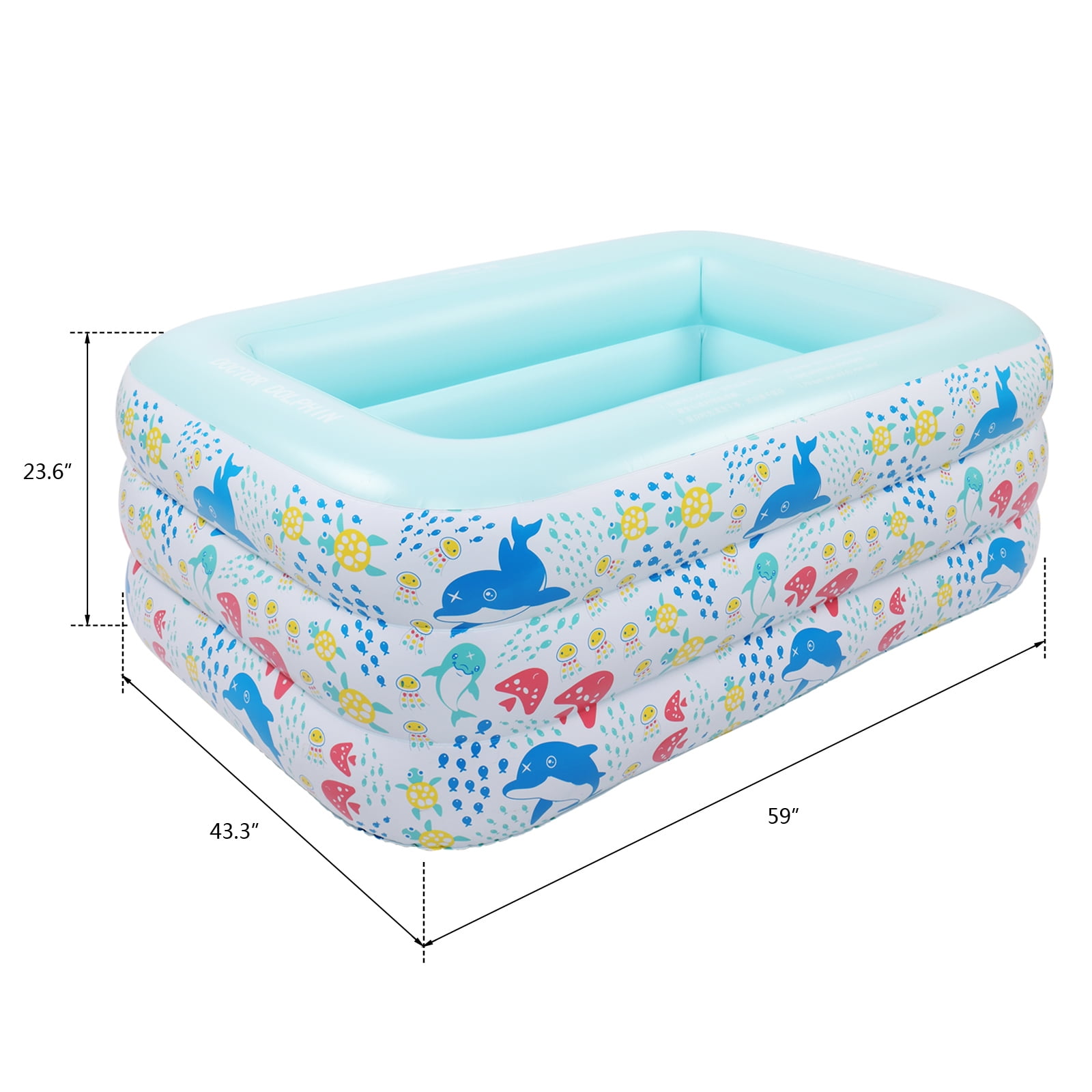 Family Inflatable Swimming Pools, Kiddie Pool Blow Up Pool for Toddlers, Kids, Adults Family Inflatable Swimming Pools, Kiddie Pool Blow Up Pool for Toddlers, Kids, Adults