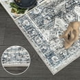 thumbnail image 6 of FairOnly 8'x10' Washable Rugs for Bathroom Living Room Low Pile Ultra-Thin Area Rugs for Bedroom Home Office Rugs Grey Blue Carpet, 6 of 6