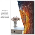 thumbnail image 5 of Basketball Blackout Curtains,Abstract Cool Flame Splash Lightning Basketball Prints Rod Pocket Window Treatments Drapes for Boys Girls Teens Bedroom Nursery52x84in, 5 of 6
