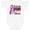 AA-White, variant on Inktastic Breast Cancer Awareness Nobody Fights Alone Pink Ribbon Boys or Girls Baby Bodysuit