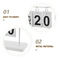 thumbnail image 3 of STRANDCHIC Perpetual Desk Calendar Metal Decorative Office Desktop Ornament for Home and Work Desk, 3 of 8