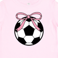 thumbnail image 4 of Inktastic Girls Soccer Ball Coquette Bow Girls Baby T-Shirt, 4 of 5