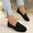thumbnail image 5 of Black Ladies Cloth Solid Color Flat Shoes Round Toe Slip On 2026 Summer Breathable Casual Lightweight Comfortable, 5 of 9