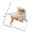 thumbnail image 2 of WRITWAA 2Ud Accesorios Beige Para Reparación Y Reemplazo De Visor Solar En Auto, 2 of 8