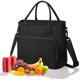 thumbnail image 1 of Loncheras para Mujer, Bolsa de Almuerzo, Lonchera Termica Grande con Correa Antifugas y Fácil de Limpiar Hielera Portátil Unisex para Trabajo/Picnic/Viajes (Negro), 1 of 4