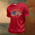 thumbnail image 5 of Zimjoy Men's 4th of July Patriotic T-Shirt 1776-2026 American Flag Print Short Sleeve Crew Neck Tee with USA 2026 Sleeve for Independence Day 250th Anniversary Red 4XL, 5 of 5