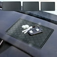thumbnail image 7 of Car Dashboard Non Slip Pad, Mobile Navigation Holder, Multifunctional Car Storage Mat with Perfume Seat, High Temperature Resistant Leather, Black 29.5x14.5x0.5 cm, 7 of 7