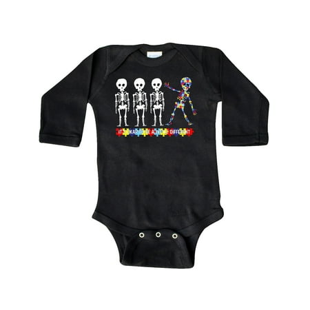 

Inktastic It s Okay to be a Little Different Autism Awareness Gift Baby Boy or Baby Girl Long Sleeve Bodysuit